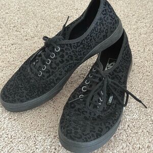 Vans Black Textured Sneakers